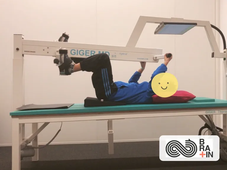 Exercice sur appareil Giger MD - programme bégaiements